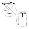 Amarine Made Pair of Folding Kayak Storage Racks. Premium Accessories for Kayaks, Canoes, SUP Paddle Boards and Small Boats 2 Freestanding Indoor/Outdoor Kayak Stands of 100lb Capacity view 2
