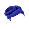 HZUX Elegant Women Turban Cap Muslim Hijab Big Flower Headwear Chemo Caps Cancer Hats Blue view 1