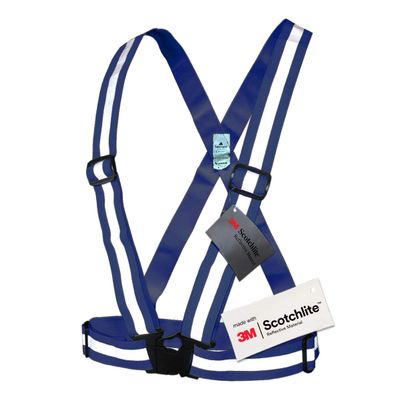 Salzmann Reflective Cross Belt Vest for Children | Highly Reflective with Adjustable Straps | Made with 3M Scotchlite