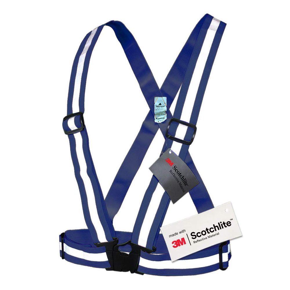 Salzmann Reflective Cross Belt Vest for Children | Highly Reflective with Adjustable Straps | Made with 3M Scotchlite