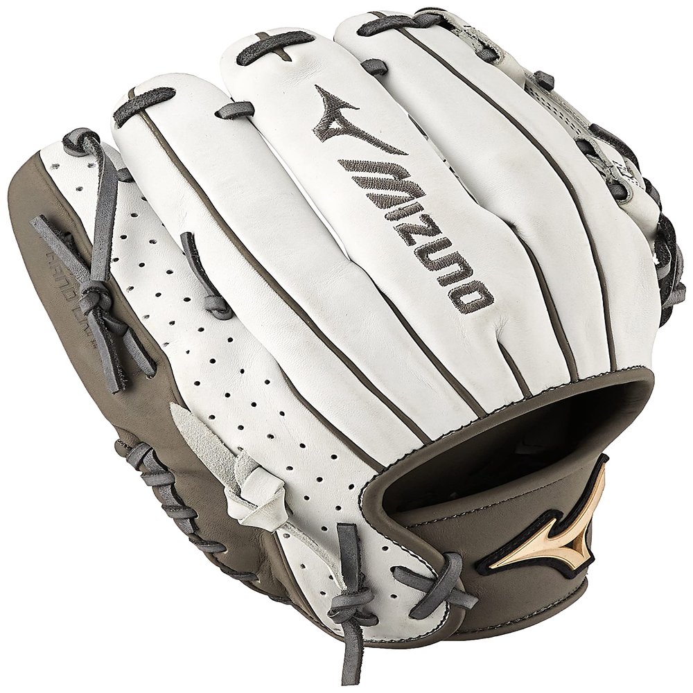 Mizuno GPE1150F1 Mizuno Prime Elite Infield Fastpitch Softball Glove 11.5", Right Hand Throw , WHITE-GREY