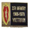 25th Infantry Vietnam LAPEL PIN OR HAT PIN - Size 1 1/8" - VETERAN OWNED BUSINESS view 1