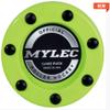 MyLec Hockey Pucks for Outdoor Hockey, Made with PVC, Hockey Stuff with Graphite Reinforced Shaft & Nylon Glides, Training Pucks for Street Hockey (Green, 110gm, Pack of 3) view 2