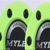 MyLec Hockey Pucks for Outdoor Hockey, Made with PVC, Hockey Stuff with Graphite Reinforced Shaft & Nylon Glides, Training Pucks for Street Hockey (Green, 110gm, Pack of 3) view 3