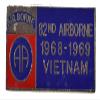 82nd Airborne Vietnam LAPEL PIN OR HAT PIN - Size 1 1/8" - VETERAN OWNED BUSINESS view 1