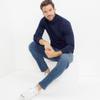 Lands' End Mens Long Sleeve Super-T Turtleneck Radiant Navy Regular XX-Large view 2