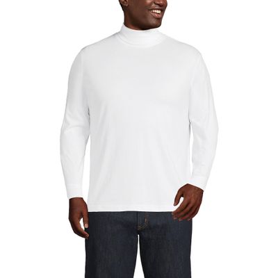 Lands' End Mens Long Sleeve Super-T Turtleneck White Regular XX-Large