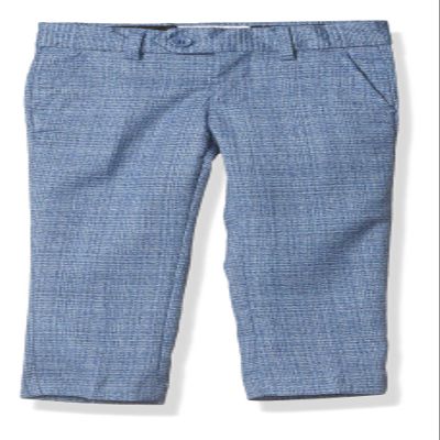 Isaac Mizrahi Boys' Slim Fit Plaid Dress Pants, Blue, 2