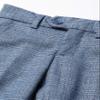 Isaac Mizrahi Boys' Slim Fit Plaid Dress Pants, Blue, 2 view 3
