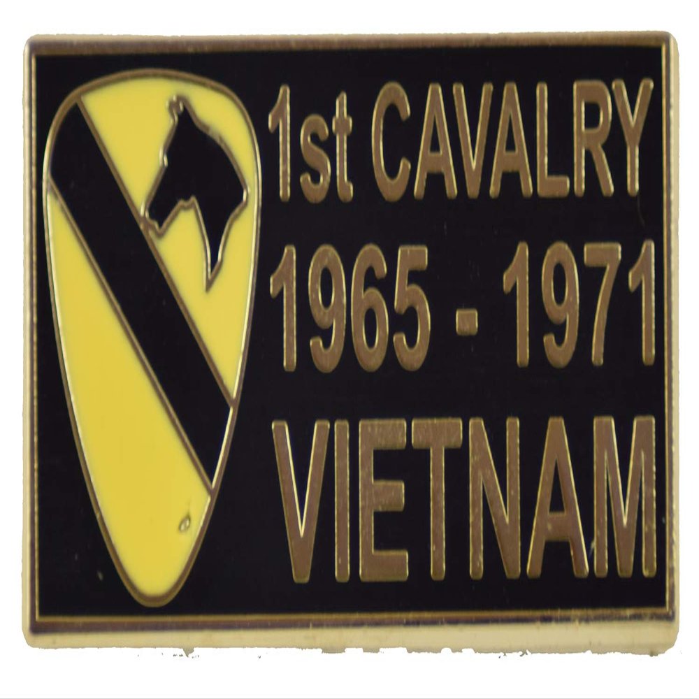 1st Cavalry Vietnam LAPEL PIN OR HAT PIN - Size 1 1/8" - VETERAN OWNED BUSINESS