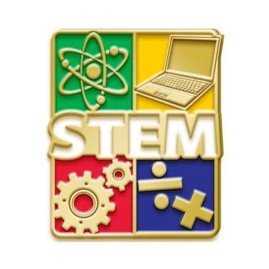 Crown Awards STEM Pins, STEM Enamel Pin, 100 Pack Prime