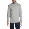 Lands' End Mens Long Sleeve Super-T Turtleneck Gray Heather Regular Large view 1