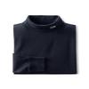 Lands' End Mens Long Sleeve Super-T Turtleneck Gray Heather Regular Large view 4