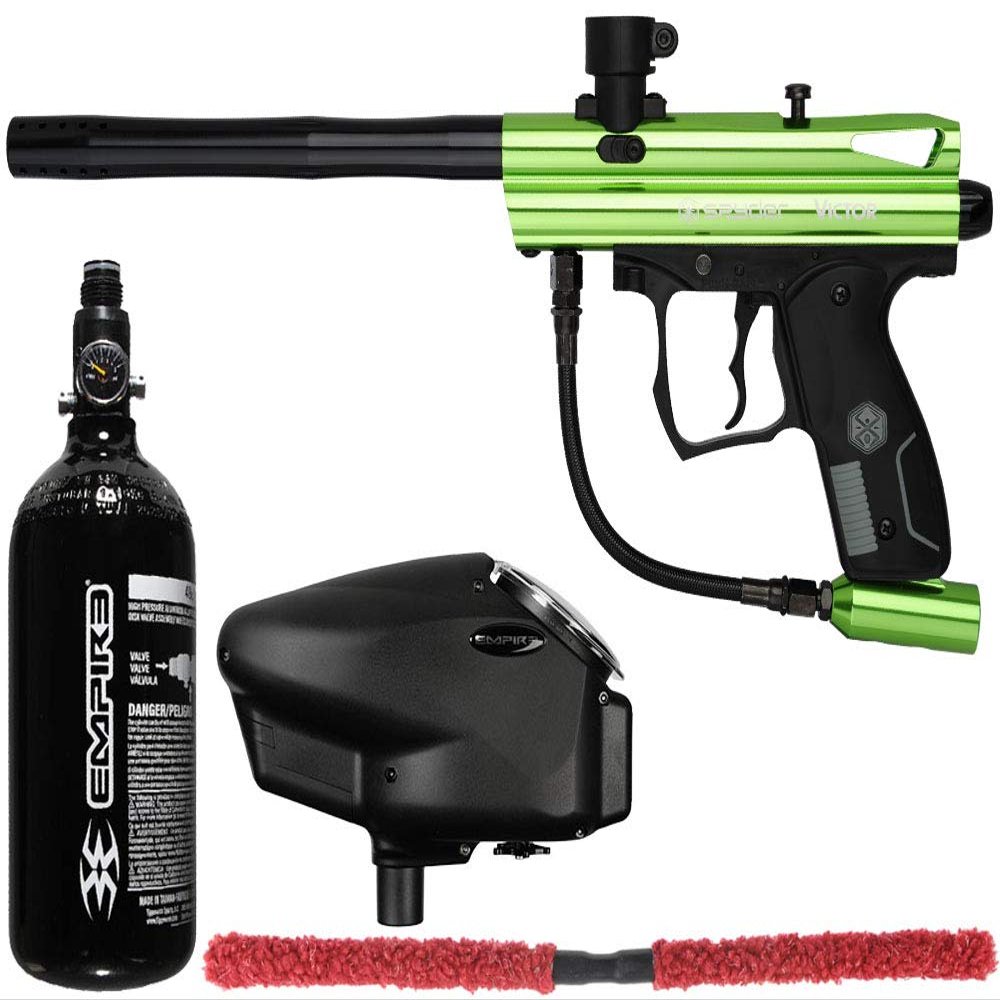 Action Village Kingman Spyder Victor Core Paintball Gun Package Kit (Gloss Slime)