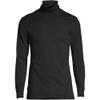 Lands' End Mens Long Sleeve Super-T Turtleneck Black Regular Medium view 3
