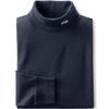 Lands' End Mens Long Sleeve Super-T Turtleneck Black Regular Medium view 4