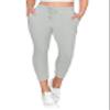 ALWAYS Womens 7/8 Length Ribbed Jogger Sweatpants - Rib Knit Winter Warm Stretch Pants with Pockets Grey XL view 2