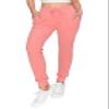 ALWAYS Womens Ribbed Jogger Sweatpants - Rib Knit Winter Warm Stretch Pants with Pockets Pink 2XL view 1