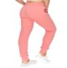 ALWAYS Womens Ribbed Jogger Sweatpants - Rib Knit Winter Warm Stretch Pants with Pockets Pink 2XL view 4