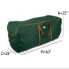 Covermates Storage Duffel Bag, 60" W x 28" D x 22" H, Green view 2