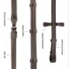 Exion Non-Slip Rubber Web Reins for Horse Bridle  5/8" Premium Leather English Reins with 7 Safety Stops & Stainless Steel Buckles  Grippy Training & Jumping Reins  Full, Cob, Warmblood Sizes view 3