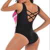 Women's One Piece Swimsuits for Women Athletic Training Swimsuits Swimwear Bathing Suits for Women (M (fits US 6-8), Purple storm) view 3