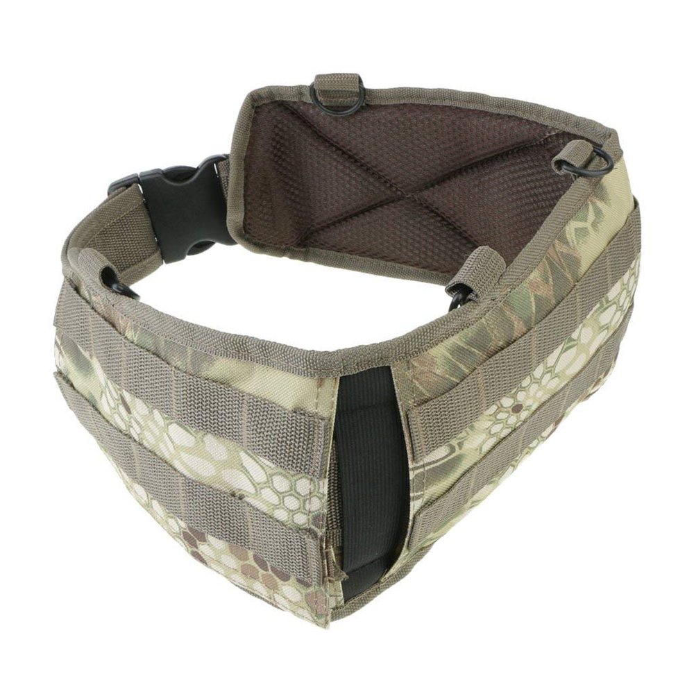 Battle Belt MOLLE Multi-purpose Width Waist Belt for Hunting Equipment and Outdoor Sports Camo