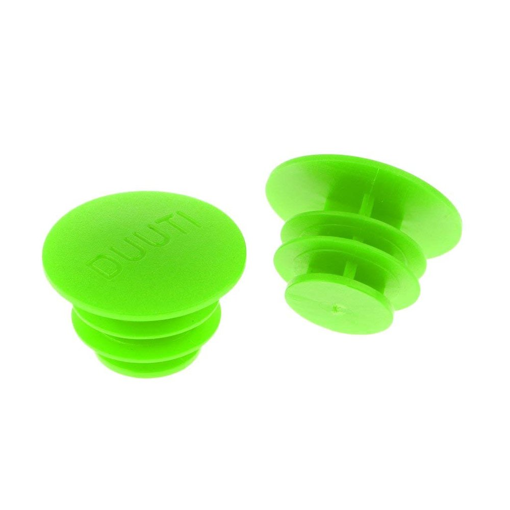 Inzopo Bike Handlebar Bar End Plugs Caps (2Pcs) Bicycle Grip Mountain BMX MTB - Cycling Green