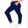 ALWAYS Womens Ribbed Jogger Sweatpants - Rib Knit Winter Warm Stretch Pants with Pockets Navy 2XL view 3