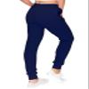 ALWAYS Womens Ribbed Jogger Sweatpants - Rib Knit Winter Warm Stretch Pants with Pockets Navy 2XL view 4