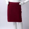 Alvivi Kids Girls Elastic Waist Pencil Skirts Lycra StretchyMidi Bodycon Skirts Modest Knee Length Straight Skirt Burgundy 4 view 2