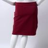 Alvivi Kids Girls Elastic Waist Pencil Skirts Lycra StretchyMidi Bodycon Skirts Modest Knee Length Straight Skirt Burgundy 4 view 4