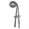 Exion Non-Slip Rubber Web Reins for Horse Bridle  5/8" Premium Leather English Reins with 7 Safety Stops & Stainless Steel Buckles  Grippy Training & Jumping Reins  Full, Cob, Warmblood Sizes view 1