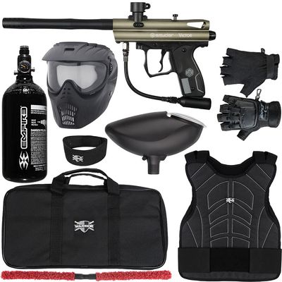 Action Village Kingman Spyder Victor Protector Paintball Gun Package Kit Protector 1 (Olive Green, Glove Size - Large/X-Large)