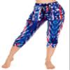 ALWAYS Women's American Flag Capri Jogger - Skinny Fit Lightweight Premium Soft Stretch Pork Chop Pocket Sweatpants 1759 S view 2