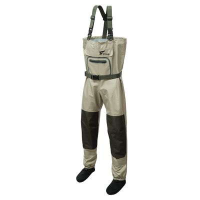 8 Fans Chest Wader for Men&Women, Stockingfoot Waders - 3 Ply Waterproof Breathable for Fly Fishing,Hunting, Kayaking (Khaki, X-Large)