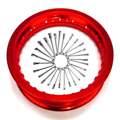 Red 50 Caliber Racing 10 inch Wheel With Spokes Fits Honda 50 xr crf xr50 crf50