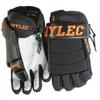 MyLec MK5 Hockey Gloves, Hook Closure for Perfect Fit, 3-Roll Design, Nylon Hockey Stuff with Tough Leather Palm, Lightweight, Durable & Breathable Lacrosse Gloves, EVA Foam(9",Black/Orange) view 1