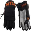 MyLec MK5 Hockey Gloves, Hook Closure for Perfect Fit, 3-Roll Design, Nylon Hockey Stuff with Tough Leather Palm, Lightweight, Durable & Breathable Lacrosse Gloves, EVA Foam(9",Black/Orange) view 2