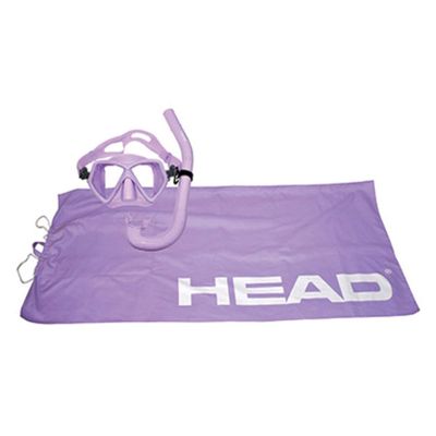 HEAD 481252GULILI Adventure Combo Lightweight Underwater Snorkeling Mask and Backpack Towel Bag, Purple