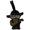 By Mexico Mariachi Character Luggage Tag, Mexican Guitar Playing Tocho Design view 4