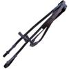 Exion Ultra Soft Leather Plain Rubber Reins with Hand Stops | Durable Equestrian Reins for Grip and Control view 1