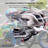 ROCKBROS Kids Full Face Helmet Kids Bike Helmets Lightweight Toddler Mountain Bike Helmet Detachable for MTB BMX Skating Cycling Scooter Safety Bicycle Helmets for Youth Child Boys Girls Ages 3-16 view 2