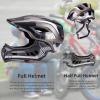 ROCKBROS Kids Full Face Helmet Kids Bike Helmets Lightweight Toddler Mountain Bike Helmet Detachable for MTB BMX Skating Cycling Scooter Safety Bicycle Helmets for Youth Child Boys Girls Ages 3-16 view 3