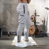 MECH-ENG Men's Active Tack Jogger Pants Fitness Tapered Sweatpants Slim Fit Trousers with Zipper Pockets(Light Gray X-Large) view 4