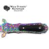Wild Turkey Handmade Collection Two Tone Color Coated Folding Knife| Outdoor Survival Pocket Knife | Small one-Hand Knife Made of Stainless Steel Blade (5114RB-AM) view 4