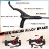 BUCKLOS MTB Hydraulic Disc Brakes, Mountain Bike Left Front 800mm Right Rear 1450mm Hydraulic Brake Set Aluminum Alloy Levers with Calipers PM/is Adapter Fit EBike/Fat Bike view 4
