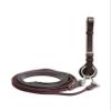 ExionPro Exion Leather and Rope Draw Reins for Horses, 6/8-19 mm Wide 90 inches Long with Buckle Guard Handle and Quick Snap | Premium Equestrian Training Draw Rein for Horses view 1
