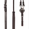 ExionPro Exion Leather and Rope Draw Reins for Horses, 6/8-19 mm Wide 90 inches Long with Buckle Guard Handle and Quick Snap | Premium Equestrian Training Draw Rein for Horses view 3