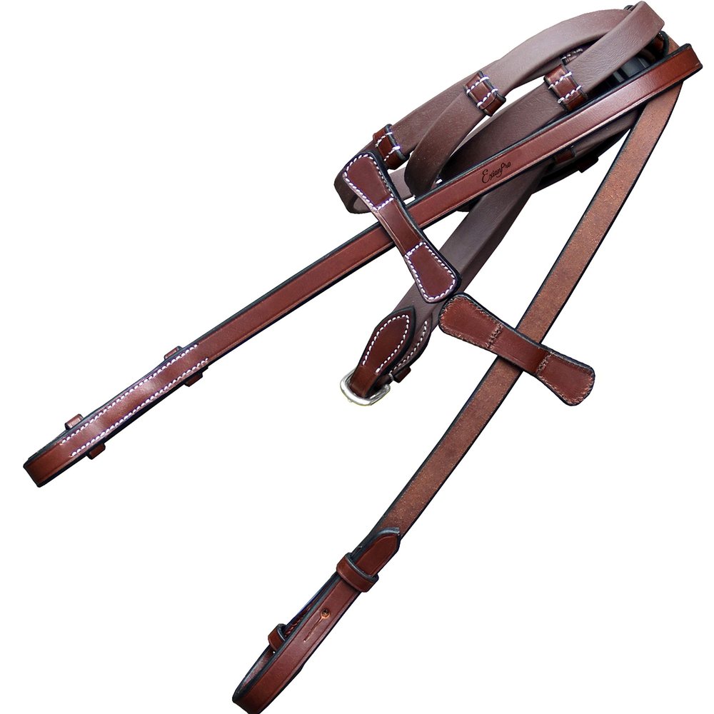 Exion Ultra Soft Leather Plain Rubber Reins with Hand Stops | Durable Equestrian Reins for Grip and Control